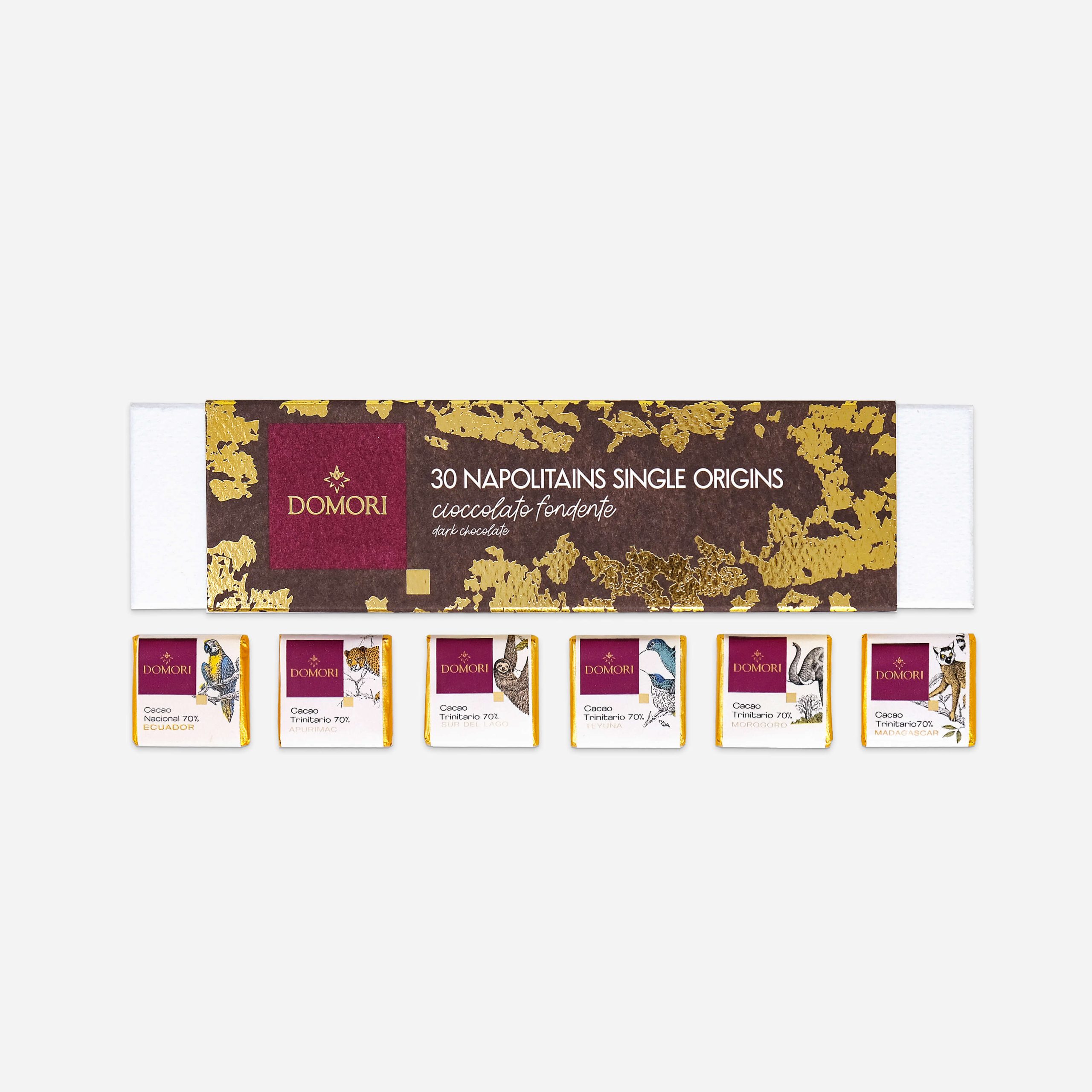 Cutie 30 Napolitains Single Origins 70% - 140g - imagine 3